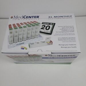 FSA HSA Eligible Monthly Pill Box Organizer, 4 Times a Day, Extra Large 31 Da...